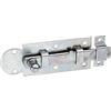 Alberts 840327 Chiavistello per finestre, dritto, con guida asta fissata, zincato galvanico, con strato spesso passivato, piastra 80 x 30 mm, set da 10