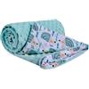 Medi Partners Coperta per Neonata Copertina Neonato per lettino - 100% Cotone 75x100cm naturale Blanket Neonati Invernale Estate Bifacciale Carrozzina Bambino (Riccio Menta con Minky)
