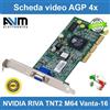 Scheda video AGP 4x NVIDIA RIVA TNT2 M64 Vanta-16 16MB VGA Gigabyte Sparkle MSI