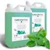 GPQ - Gel/Shampoo 2 in 1 GREEN TEA 5 L | 2 Taniche | 94% NATURAL ORIGIN | Refill dosatore con Balsamo senza Parabeni | Hotel, B&B, Casa Vacanze, Campeggio, Crociera, Palestra... | Fabbricato nell'UE