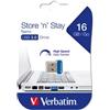 VERBATIM USB 3.0 16GB STORE 'N' STAY NA 98709 NO