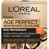 L'Oréal Paris - Crema Giorno FPS 30 Age Perfect Rinascimento Cellulare - Cura Rivitalizzante Rides, Rigidità & Vitalità - Al Complesso Antiossidante Protettivo - Tutti i Tipi di Pelle - 50 ml