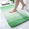 Homaxy zerbino Ingresso casa 40 x 60 cm,Tappeto Entrata Interno Resistente Sporco, Morbido e Lavabile Zerbino da Interni per Interno, Antiscivolo e Essorbente zerbino, verde