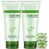 EXQST Miracle Aloe Vera Peeling Gel, lenisce, lascia la pelle luminosa, idrata e ripara la formula, gel di aloe vera biologico naturale - non scrub