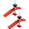 QWORK® 2 Pezzi Morsetti T-Track per Legno, Morsetti di Fissaggio per la Lavorazione del Legno (M8)