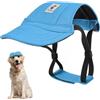 Pawaboo Cappello da Baseball per Cani, Cappellino da Baseball Sportivo Regolabile per Cani con Visiera e Cappellino da Sole per Cani di Piccola Media Grande Taglia, XL, Blu