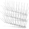 XiXiRan Spuntoni Anti Uccelli, 10pcs Dissuasori per Piccioni Plastica, Dispositivo per Balcone… (argento)
