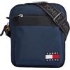 Tommy Jeans Uomo Borsa a Tracolla Reporter Piccola con Zip, Blu (Dark Night Navy), Taglia Unica