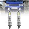 NSLUMO Lampadine Fendinebbia, Lampadina LED H1 per Fiat Panda 169 Bravo Ducato Croma Fendinebbia LED 2 Pezzi Lampadine Fendinebbia Canbus Bianco Xenon Lampadina LED Fendinebbia H1 Luce di Guida