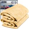 Airlab Pelle di Daino Auto Professionale 2XL 60x40 CM, Panno Daino Vera Naturale per Moto Vetro Specchio Finestra, Camoscio Efficace Detail, Scamosciata Asciugatura Assorbente Lucidatura Antigraffio
