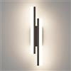 Klighten Applique da Parete LED Interno 40cm, 12W 850LM Lampada da Parete Decorative Mordern, Lampada Muro per Camera da Letto, Soggiorno, Corridoio, 110-240V, Bianco Neutro 4000K, Nero