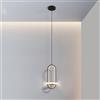 Mengjay Lampadario Led Sospensione, Lampada a sospensione Moderna, 120cm Tavolo da pranzo Lampadario, Sospensione Dimmerabile, Soggiorno, Cucina, Sala da pranzo, Bar Sospensione (21w) (Nero)