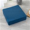 FANSU Cuscino per Seduta in Memory Foam Comfort, per Supporto Lombare e Yoga, per Fianchi, Coccige, Sgabello da Bar, Adatto per Sedia da Ufficio,Seggiolino Auto,Casa (Blu Navy,40x40x5cm)