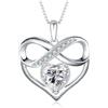 NONNYLLEI Collana con ciondolo a forma di cuore infinito, regali per la festa della mamma donna moglie anniversario compleanno natale gioielli regali San Valentino per lei