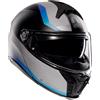 Agv casco modulare Tourmodular Stray - Matt Black / Grey / Blue