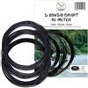 HAPPY SEED 30 m Filo per bonsai in alluminio anodizzato, nero - Essenziale per ottenere la forma desiderata del bonsai - Ideale per cablare alberi e piante (Set di 3)