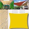 GLIN Tenda da Sole Tenda a Vela Impermeabile Rettangolo Quadrato Triangolare Tendalino 1.5x4m Tenda da Sole Telo Parasole Ombreggiante per Esterno Terrazzo Balcone Giardino Giallo Fluorescente