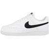 NIKE Court Vision Low Next Nature, Sneaker Uomo, White Black White, 48.5 EU