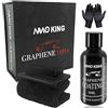 Meision Ceramic coating auto 10H+, auto Nano Super Ceramic Coating, rivestimento in vetro super idrofobo viene fornito, per la cura dell'auto, con accessori come guanti, (30 ml)