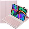 leleyo Custodia tastiera per tablet Lenovo Tab M11 da 11 pollici cover magnetica intelligente con tastiera bluetooth wireless rimovibile per Tab M11 2024 (Rosa)