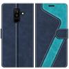 MOBESV Custodia per Samsung Galaxy A6 Plus, Cover a Libro Magnetica Custodia in Pelle per Samsung Galaxy A6 Plus 2018, Elegante Blu