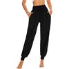 HAPYWER Pantaloni Harem Estivi Donna Yoga Pantaloni Larghi Pantaloni Lunghi Pantaloni Tuta Leggeri con Tasche per Pilates Yoga(Fiore17,XL)