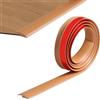 ZTVOWTO 200cm Striscia di Soglia, Strisce di Rivestimento per Porte per Tappeti, Strisce Divisorie Autoadesive per Pavimenti a Soglia con Moquette, Altezza di Transizione Inferiore a 5 mm (Giallo)