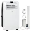HOMCOM Condizionatore Portatile con Timer, 3 Modalità e 3 Velocità, in Plastica ABS, 44.3x34x81.5 cm, Bianco|Aosom