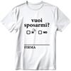 Abbigliamento personalizzate. Maglietta in Cotone semipettinato Ringspun con Grafica Originale Matrimonio - personalizzate o neutre