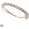 Anello veretta a giro in oro bianco 18 Kt 750 diamanti 0,51 ct -Foress-