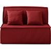 EvergreenWeb DIVANO LETTO ELLEN 160x190 cm Rosso