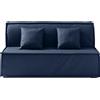 EvergreenWeb DIVANO LETTO ELLEN 120x190 cm Rosso
