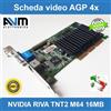 Compaq Scheda video AGP 4x NVIDIA RIVA TNT2 M64 16MB 180-P0009-0000-C02 VGA HP Compaq