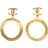 CHANEL Pre-Owned - Orecchini a clip CC anni '90-2000 - Donna - placcatura in oro - Taglia unica