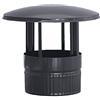 S&M S & M 485244 Fumisteria in Colore nero vetrificato, 900 °c-ø 100 mm-rosetón per condotti di stufe E camini
