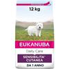 Eukanuba Daily Care Alimento Secco per Cani Adulti con Cute Sensibile, 12 kg