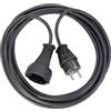 Brennenstuhl, Prolunga in plastica di alta qualita 10m nero H05VV-F 3G1,5