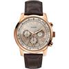 Guess Orologio Analogico Classico Quarzo Uomo con Cinturino in Pelle W0380G4