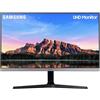 Samsung Monitor HRM UR55 (U28R552), Flat, 28", 3840x2160 (UHD 4K), HDR10, IPS, 60 Hz, 4 ms, FreeSync, HDMI, Display Port, Ingresso Audio, PIP e PBP, Eye Saver Mode, Flicker Free