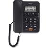 Brondi Office Desk - Telefono Da Ufficio Con Filo E Display, Nero