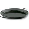 Lacor - 60186 - Padella per paella in ferro maltato, mini paella, ideale per presentare, servire e cucinare, coperchio con acciaio smaltato, Ø36 cm