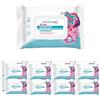 Cleanic Junior - Carta Igienica Monouso per Bambini - Combinazione di Carta Igienica e Salvietta Umida - Profumo di Gomma da Masticare - Aloe Vera - Pantenolo - 40 pezzi (Confezione da 2)