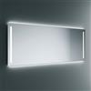 Lineabeta Specchio LED Art 100x80cm con cornice grigia e antiappannamento