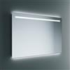 Lineabeta Specchio LED Europa 120x80cm con cornice grigia e antiappannamento