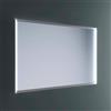 Lineabeta Specchio LED Pyxis 140x80cm dimmerabile con cornice grigia