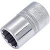 Hazet 900Z-16 Inserto Chiave a Bussola Doppio Esagono, Argento, Attacco Quadro, Cavo, 12.5 mm 1/2 di Pollice