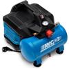 ABAC Compressore d'Aria Portatile Silenzioso EASE-AIR 6, Compressore Aria Oil-Free, Pressione Massima 8 Bar, Potenza 0,75 Hp, Serbatoio 6 Litri, Rumorosità 49 dB