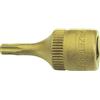 Hazet 8502-T25 Inserto Chiave a Bussola per Giravite Torx, Oro, Attacco Quadro, Cavo, 6.3 mm 1/4 di Pollice