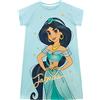 Disney Camicia da Notte delle Ragazze Aladdin Jasmine Blu 6-7 Anni