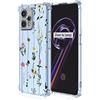 XINYEXIN Cover per Realme 9 4G / Realme 9 Pro+ (Plus 6.4), Custodia Floreale per Ragazza Donna Motivo Floreale Trasparente TPU Antiurto Custodia Protettiva Telefono - Gardening